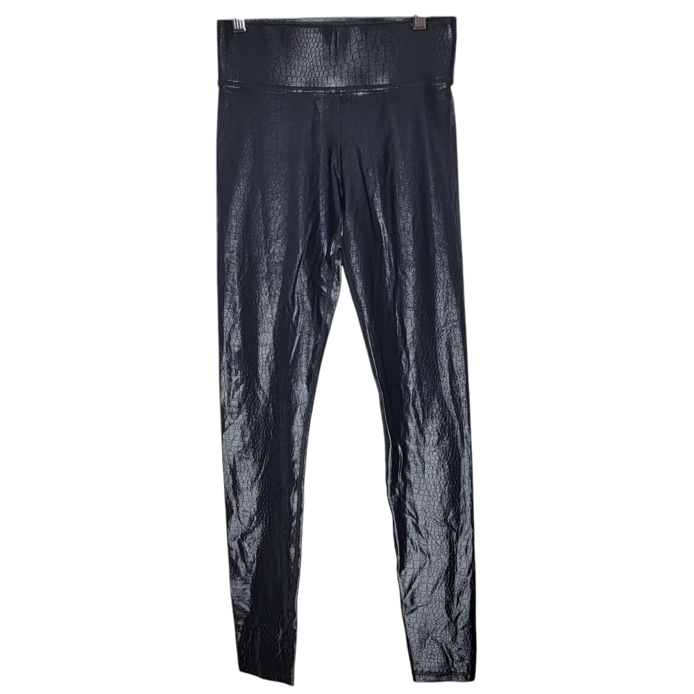 Carbon 38 Faux Leather‎ Reptile Pattern Skinny Leggings Stretch Women's XS